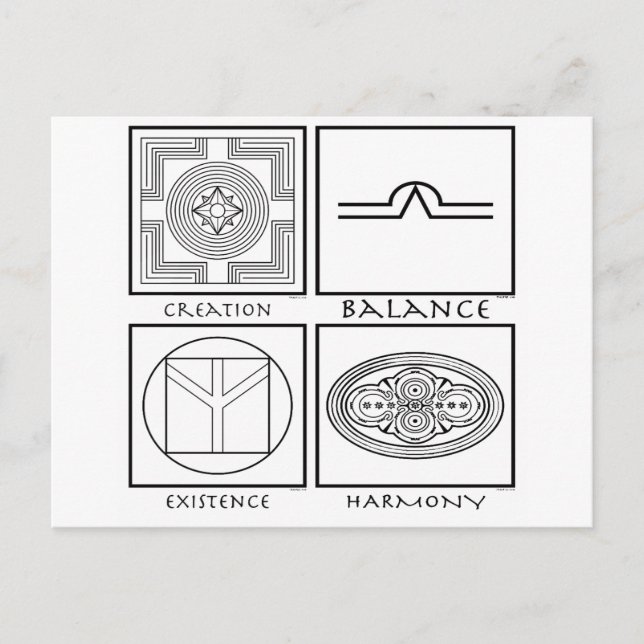 Plejaren Symbols Vykort (Framsida)