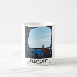 Plémont-grottor,Jersey vintage resemålningaffisch Kaffemugg