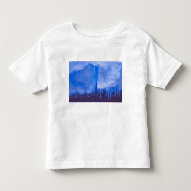 Pleneau Iceberg Graveyard, Antarktis: Blå Tee Shirt (Framsida)