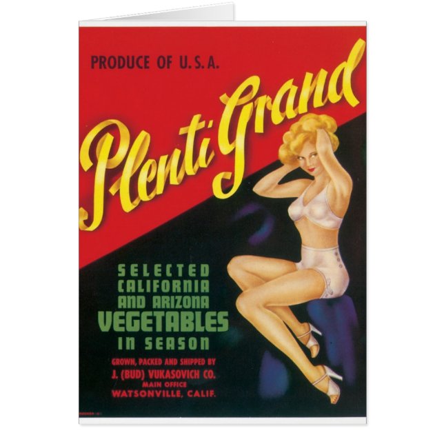 Plenti tusen dollar hälsningskort (Framsidan)