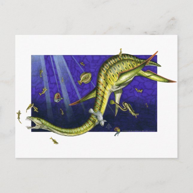 Plesiosaur-vykort Vykort (Framsida)