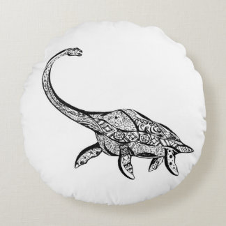 plesiosaurusdinosauren kudder rund kudde