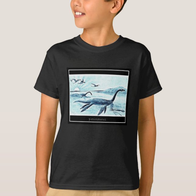 Plesiosaurusen lurar T-tröja - mörk (medlet) Tee Shirt (Framsida)