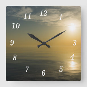 Pletarium Sunrise Wall Clock Fyrkantig Klocka