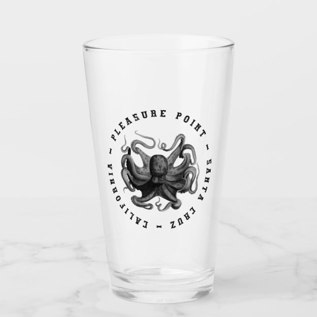 Pleure Point, Santa Cruz Pint Glass Glaskopp (Framsida)