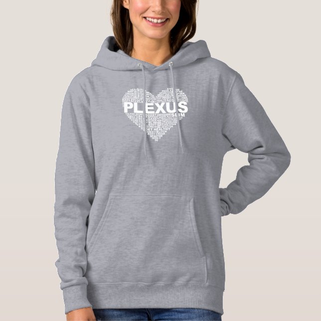 Plexus Heart Hoodie T Shirt (Framsida)