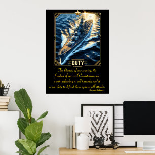 Plikt: Över det brusande havet Poster
