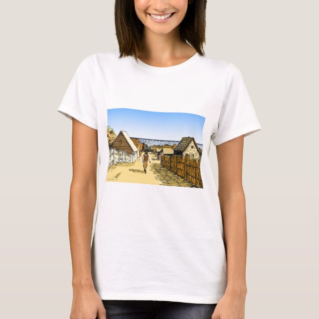 Plimoth koloni t-shirt (Framsida)