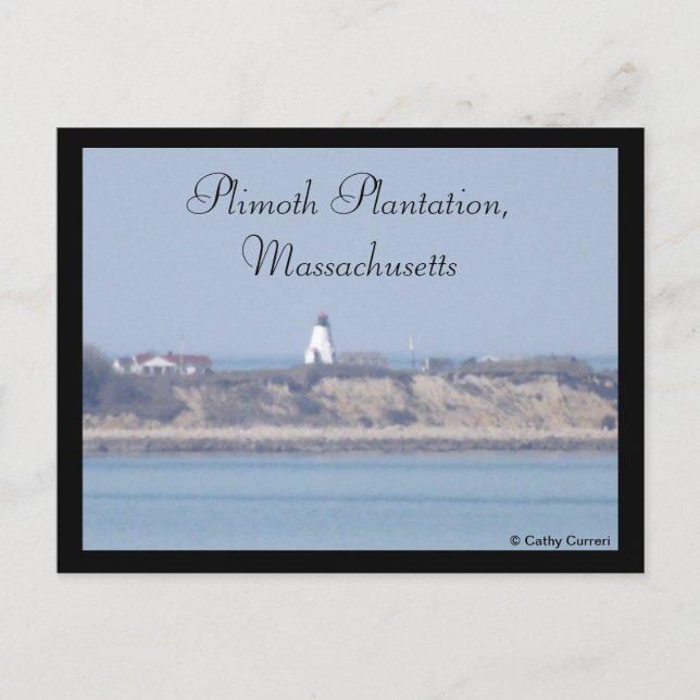 Plimoth Plantation, Massachusetts Vykort (Framsida)