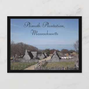 Plimoth Plantation, Massachusetts Vykort