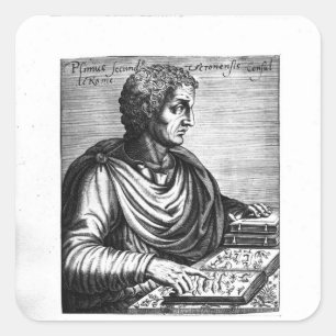 Pliny the Elder Fyrkantigt Klistermärke