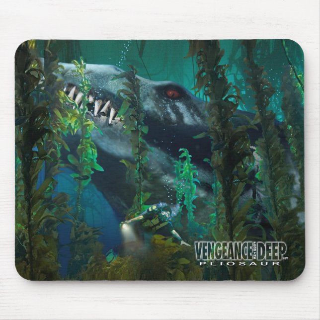 Pliosaur Mousepad 3 - hämnd från det djupt Musmatta (Framsidan)