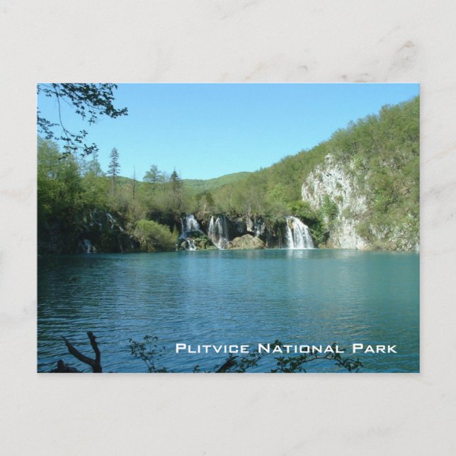 Plitvice nationalpark vykort (Framsida)