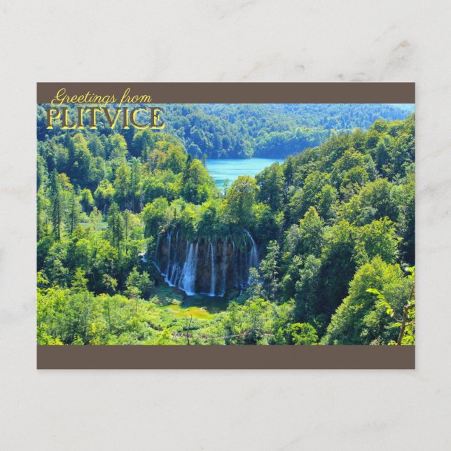 Plitvice Sjö Vykort (Framsida)