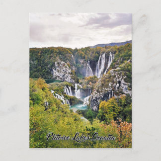 Plitvice Sjöar, Kroatien - nationalparken Vykort