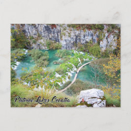 Plitvice Sjöar, Kroatien - nationalparksvykort Vykort