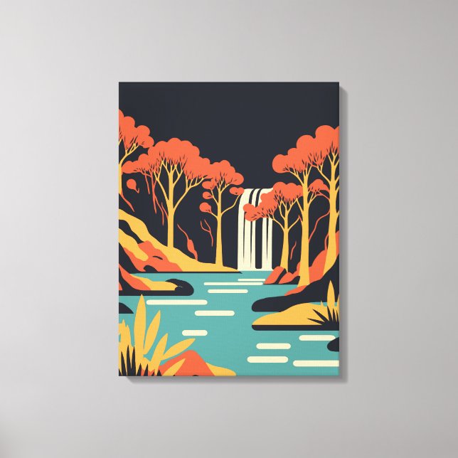 Plitvice Sjöar nationalpark Canvastryck (Framsida)