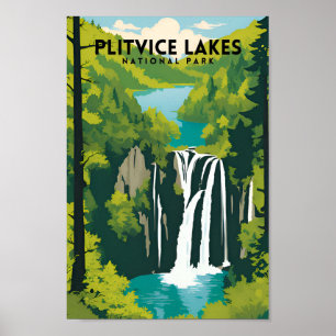 Plitvice Sjöar nationalpark Poster