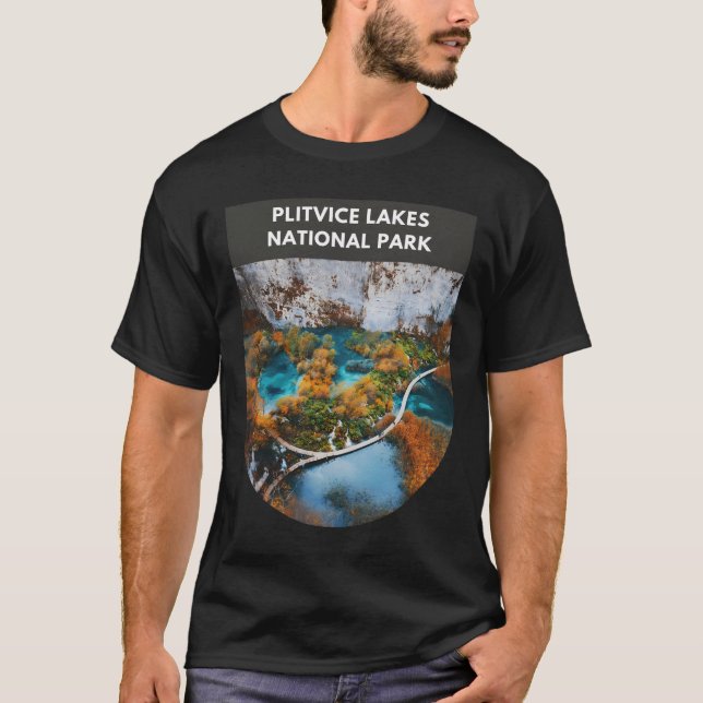 Plitvice Sjöar nationalpark T Shirt (Framsida)