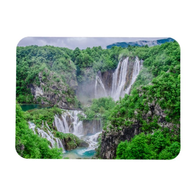 Plitvice sjöar vattenfall magnet (Horisontell)