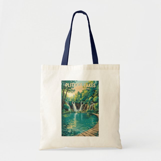 Plitvicesjöarnas nationalpark Illustration Resa Tygkasse (Framsidan)