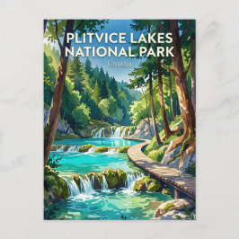 Plitvicesjöernas nationalpark Kroatien Vykort