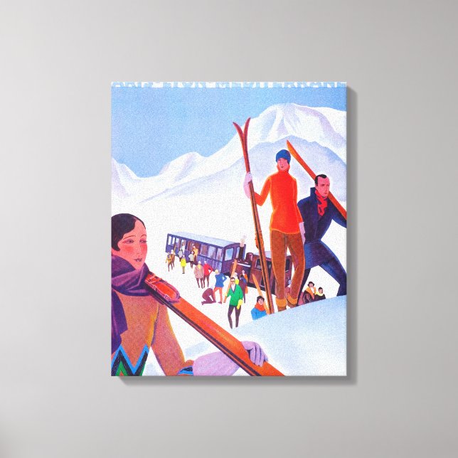 PLM-Poster för järnvägsfrämjande Canvastryck (Framsida)