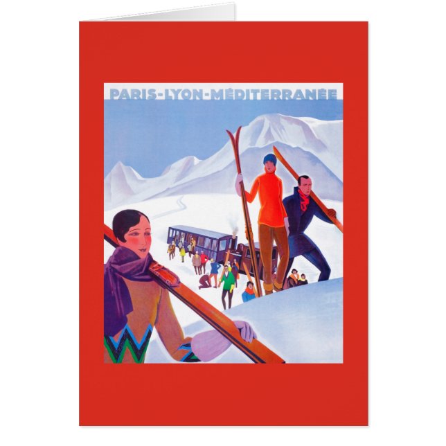 PLM-Poster för järnvägsfrämjande Hälsningskort (Framsidan)