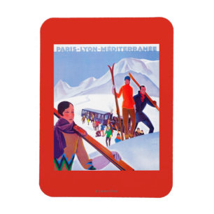 PLM-Poster för järnvägsfrämjande Magnet