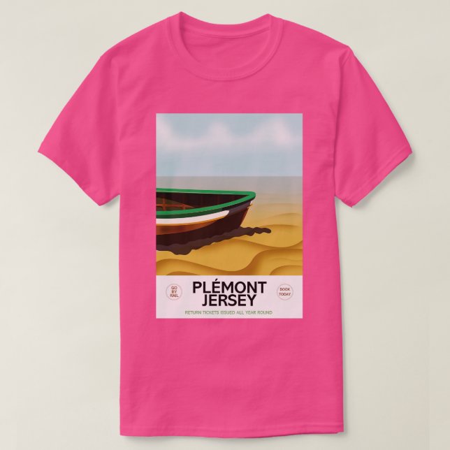 Plmont Jersey Beach poster T Shirt (Design framsida)