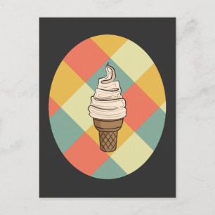 Plocka a Flavor: Retro Ice Cream Cone-Vintage Vykort
