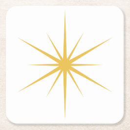 Plocka alla Färg-medelårhundradets moderna atomstj Underlägg Papper Kvadrat