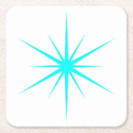 Plocka alla Färg-medelårhundradets moderna atomstj Underlägg Papper Kvadrat