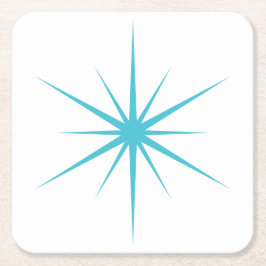 Plocka alla Färg-medelårhundradets moderna atomstj Underlägg Papper Kvadrat