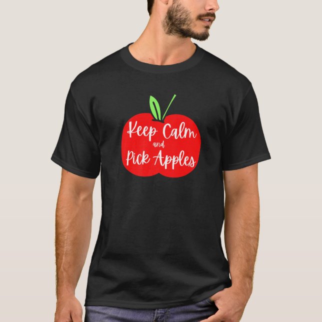 Plocka Äpplen Äppleplockning T Shirt (Framsida)