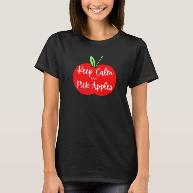 Plocka Apples Apple Picking T Shirt (Framsida)