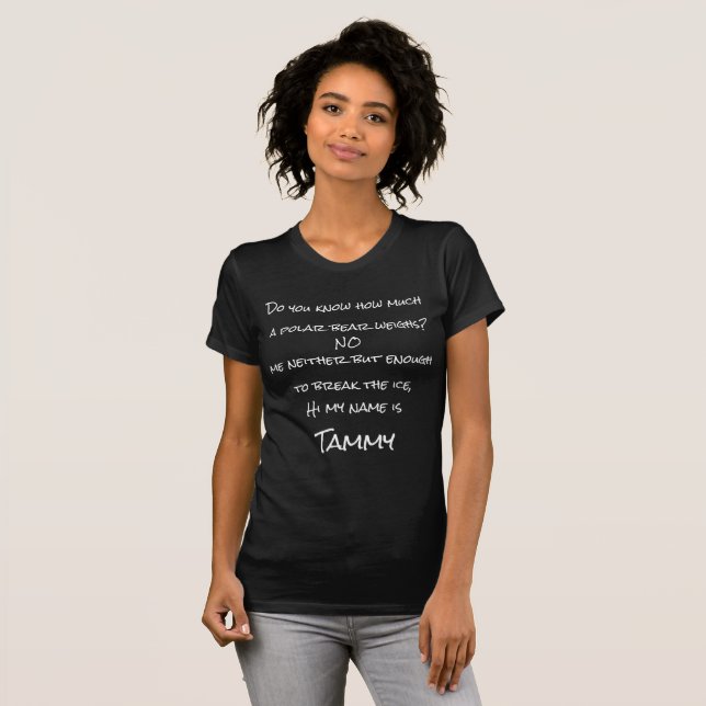 plocka av polarnas björn uppåt t-shirt (Hel framsida)