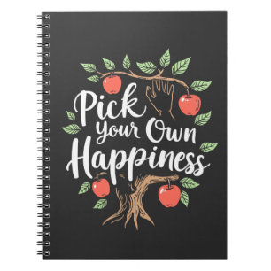 Plocka din egen lycka, apple Picking Season Fall Anteckningsbok