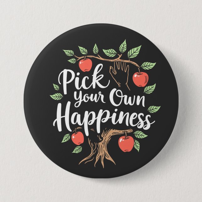 Plocka din egen lycka, apple Picking Season Fall Knapp (Framsida)