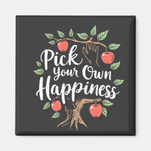 Plocka din egen lycka, apple Picking Season Fall Magnet