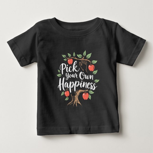 Plocka din egen lycka, apple Picking Season Fall T Shirt (Framsida)