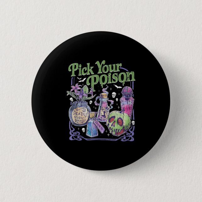 Plocka din gift, Vintage Princess Halloween Knapp (Framsida)