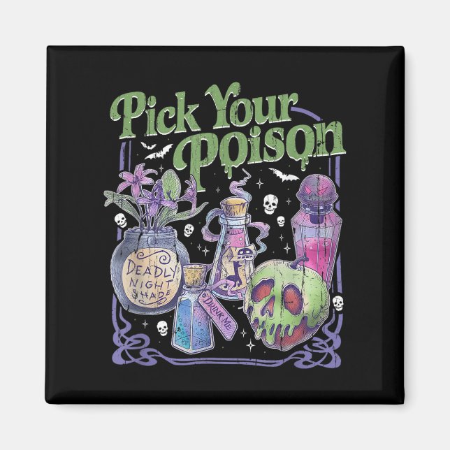 Plocka din gift, Vintage Princess Halloween Magnet (Framsidan)