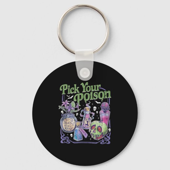 Plocka din gift, Vintage Princess Halloween Nyckelring (Framsida)