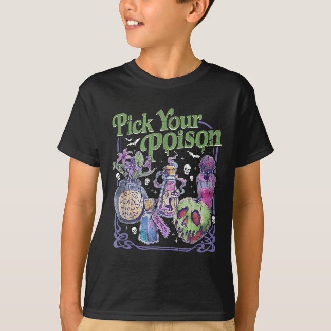 Plocka din gift, Vintage Princess Halloween T Shirt (Framsida)