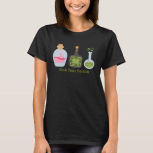 Plocka din giftspotion flaskor witches Brinner T Shirt