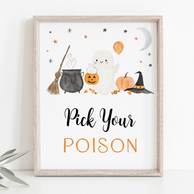 Plocka Din Poison Ghost Halloween Drinks-signatur Poster (Skapare uppladdad)