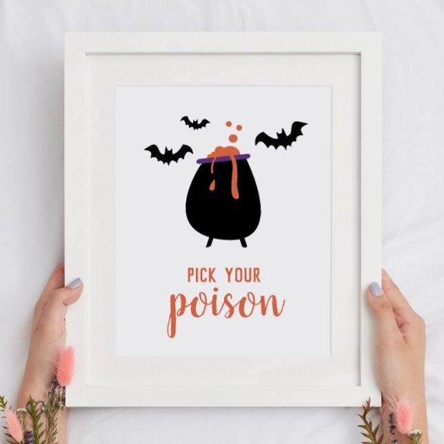 Plocka ditt gift. Cute Halloween fest-drycker Poster (Skapare uppladdad)