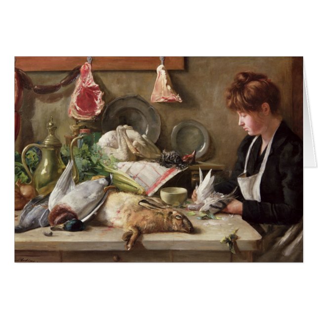 Plocka duvan hälsningskort (Framsidan Horizontal)