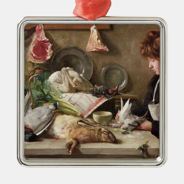 Plocka duvan julgransprydnad metall (Framsidan)